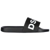 Dsquared2 Icon Pool Sliders In Black