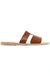 ANCIENT GREEK SANDALS APTEROS CUTOUT LEATHER SLIDES