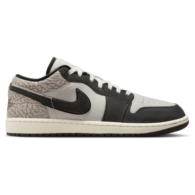 Jordan Elephant-print Air 1 Low Se Lace-up Sneakers In Black