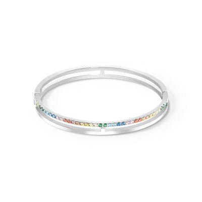 Coeur De Lion Eternal Unity Armreif Silber-multicolor