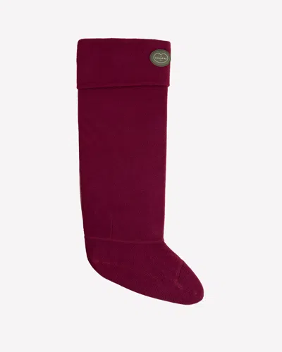 Le Chameau Fleece Boot Liners - Cherry Red - L
