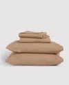 Verlee Organic Percale Sheet Set Adobe In Brown