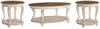 Ashley Realyn Coffee Table With 2 End Tables In Brown