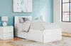 Ashley Onita Twin Panel Platform Bed With 1 Side Storage In White