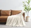 Ashley Royal Velvet Solid Throw In White