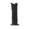 Ashley Luxe Textured Abstract Sculpture In Black