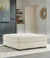 Ashley Lindyn Oversized Accent Ottoman In White