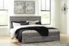 Ashley Bronyan King Panel Bed In Gray