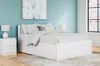 Ashley Onita Queen Panel Platform Bed With 2 Side Storage In White