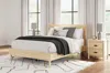 Ashley Cabinella Queen Platform Panel Bed In Brown