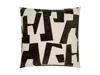 Ashley Luxe Abstract Cutwork Pattern Throw Pillow In Brown