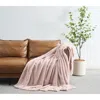 Ashley Royal Velvet Solid Throw In Pink