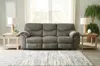 Ashley Alphons Manual Reclining Sofa In Gray