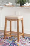 Ashley Perry Counter Height Bar Stool In Brown