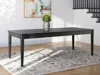 Ashley Portdown 72"-90" Extendable Dining Table In Black