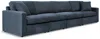 Ashley Modmax 4-piece Modular Next-gen Nuvella™ Performance Fabric Sofa In Black