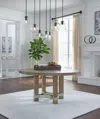 Ashley Chrestner Round Dining Table In Gray