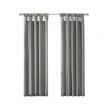 Ashley Lillian Twist Tab Lined Window Curtain Panel In Gray