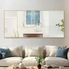 Ashley Luminareview Rectangular Framed Bathroom Wall Mirror In Gold