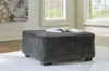 Ashley Biddeford Oversized Accent Ottoman In Gray