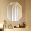 Ashley Howard Elliott Frameless Octagonal Mirror In Silver