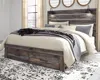 Ashley Drystan King Panel Storage Bed With 2 Drawers In Multi