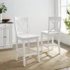 Ashley X-back Counter Stool Set In White