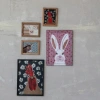 Ashley Storied Home Rabbit Image Wall Decor In Multi