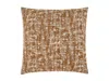 Ashley Luxe Crosshatch Pattern Throw Pillow In Brown
