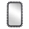 Ashley Luxe Beaded Frame Wall Mirror In Black