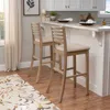 Ashley Linon Bar Stool In Brown