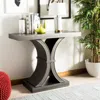 Ashley Dryden Distressed Console In Black