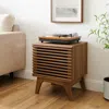 Ashley Modway Render Vinyl Record Display Stand In Brown