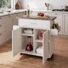 Ashley Techni Home Kitchen Island In White
