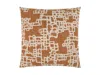 Ashley Luxe Abstract Pattern Throw Pillow In Brown