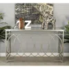 Ashley Geometric Console Table In Silver