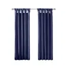 Ashley Lillian Twist Tab Lined Window Curtain Panel In Blue