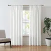 Ashley Brooklyn Loom 96" Window Panel Pair In White