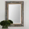 Ashley Bozeman Distressed Mirror In Multi