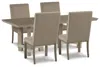 Ashley Chrestner Dining Table And 4 Chairs In Gray