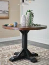 Ashley Valebeck Round Counter Height Dining Table In Multi