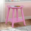 Ashley Linon Macey Side Table In Pink