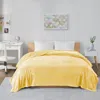 Ashley Microlight Plush Oversized King Blanket In Yellow