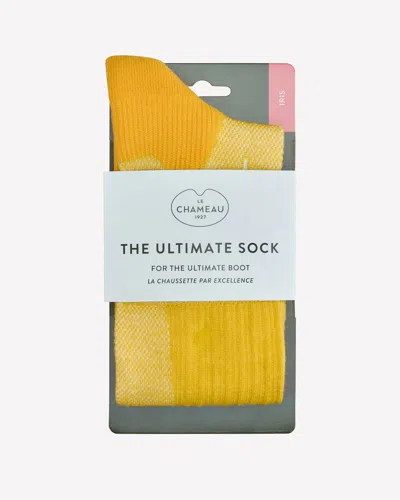Le Chameau The Ultimate Socks Mid - Jaune - M In Brown