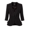 Avenue No.29 Black Structured Blazer In Black