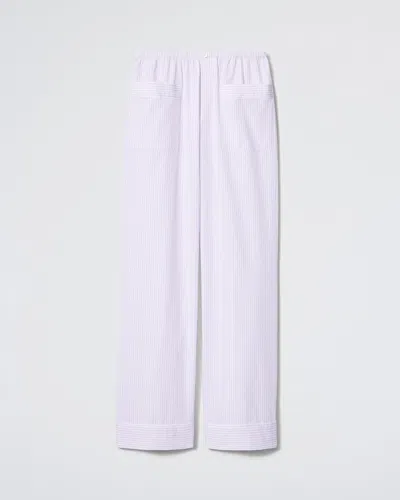 Daphne The Shut Eye Pant In Lavender Stripe