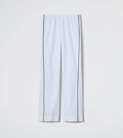 Daphne The Turndown Pant In Cloud Stripe