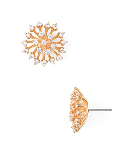 Kate Spade New York Crystal Starburst Stud Earrings In Clear/rose Gold