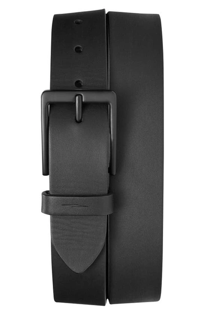 SHINOLA SHINOLA LIGHTNING BOLT KEEPER LEATHER BELT,S0320084384