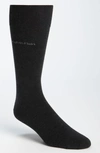 Calvin Klein Giza Cotton Flat Knit Socks In Graphite Heather